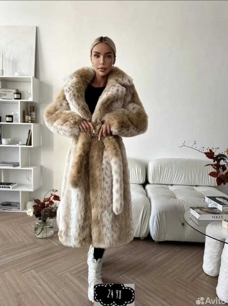 шуба из рыси,шубка из эко меха под рысь,шуба из эко меха под рысь,длинная шуба из меха белоснежной канадской рыси braschi,шуба
