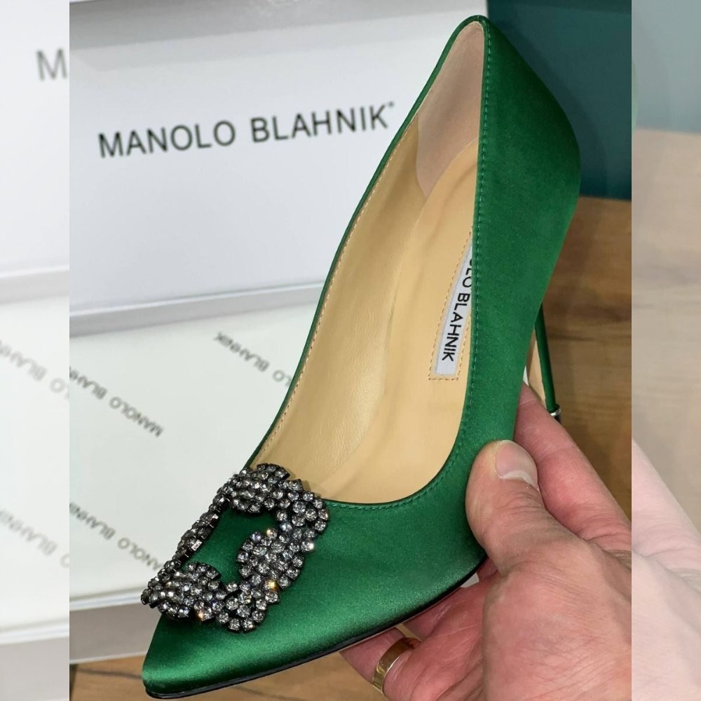 маноло бланик зеленые туфли,маноло бланик туфли,manolo blahnik туфли,атласные туфли,зеленые туфли