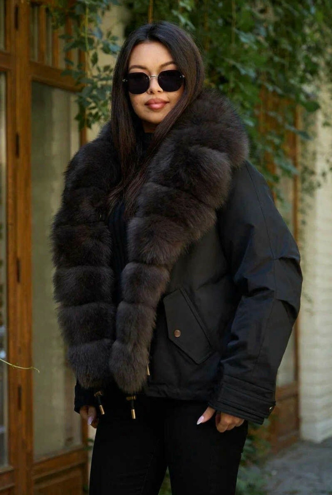 пуховики куртки парки,пуховики с мехом,пуховик женский с мехом,куртка - пуховик с мехом песца city furs,пуховик с меховым воротником