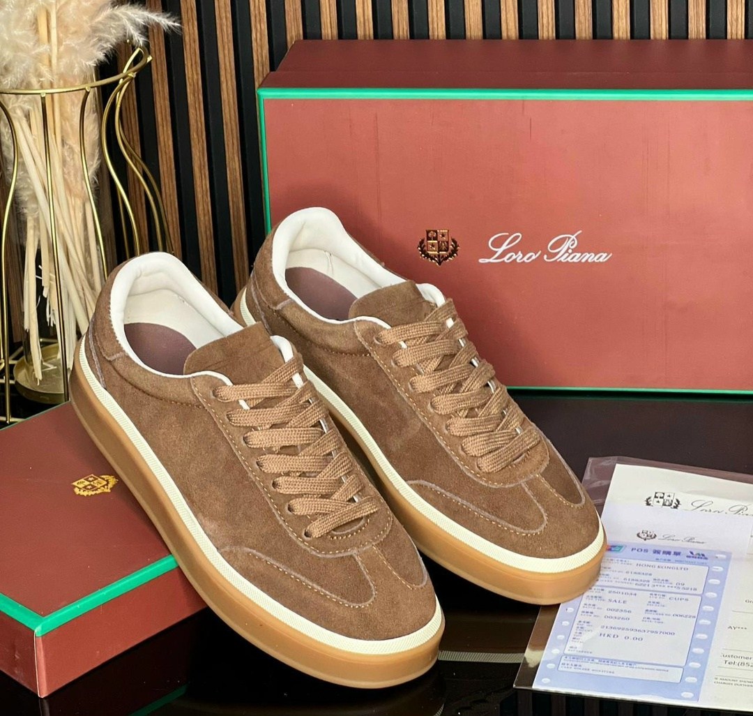 кроссовки loro piana,кеды loro piana,женские кроссовки из замши loro piana коричневые,,замшевые кроссовки