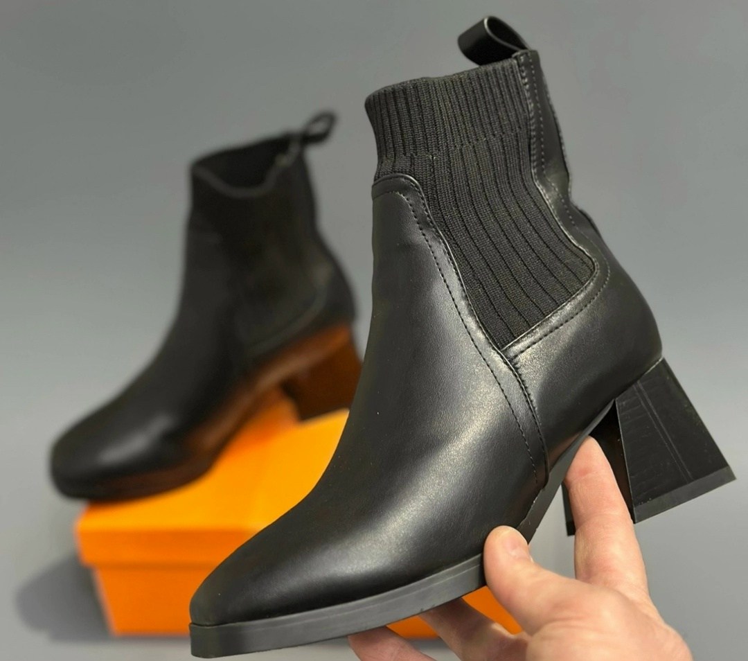 ботильоны женские,,модные ботильоны,женские ботильоны из натуральной кожи,ботильоны с квадратным носком