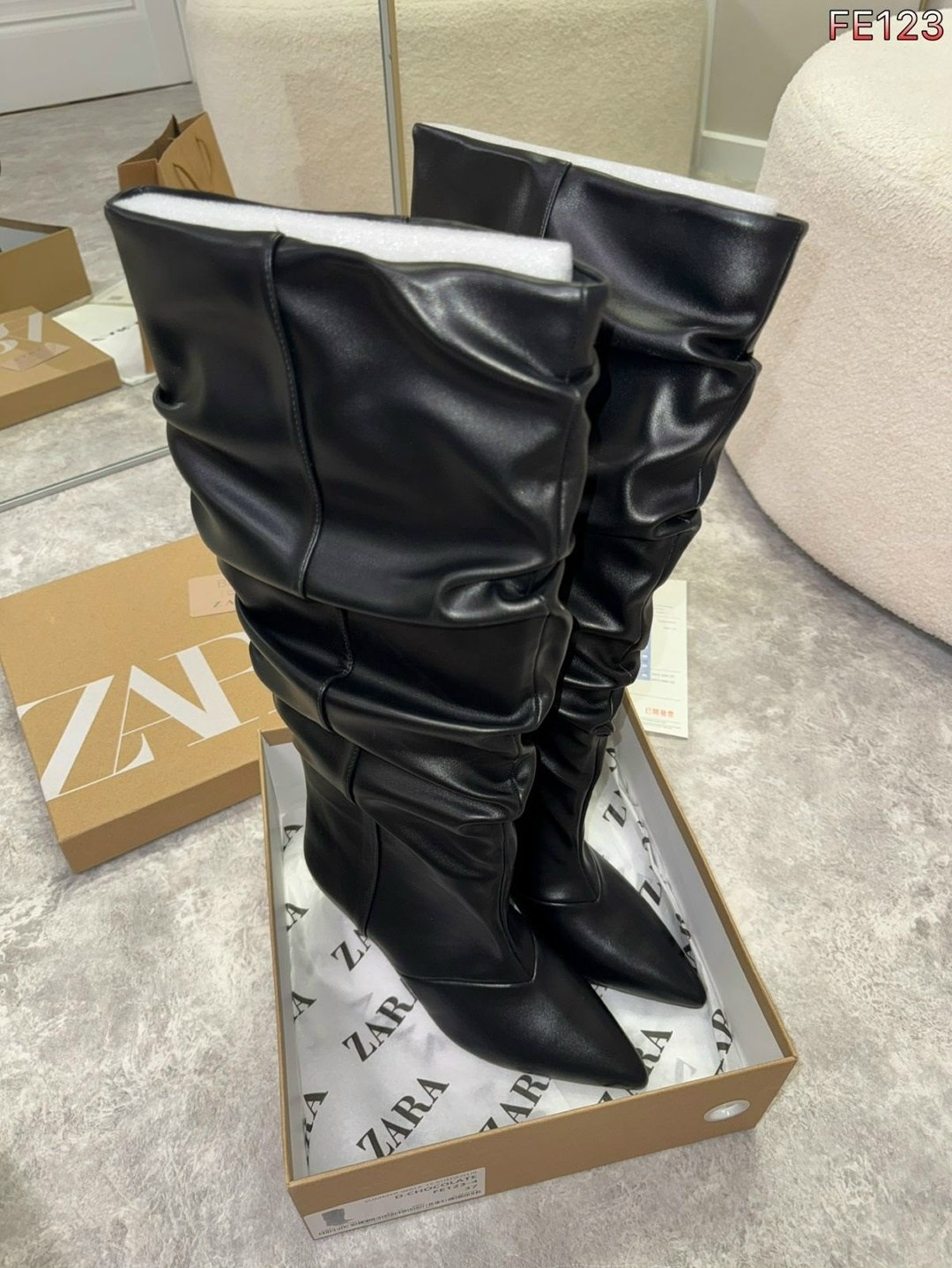 кожаные сапоги zara,сапоги на высоком каблуке zara,женские сапоги,,сапоги на каблуке mario berlucci 2-f007