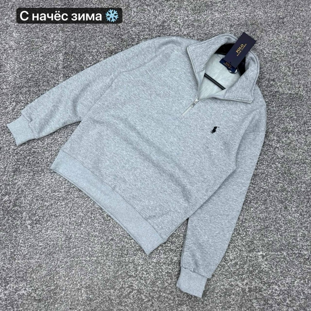 полузамок polo ralph lauren,джемпер polo ralph lauren,polo ralph lauren свитшот,джемпер ralph lauren,кофта полузамок polo ralph lauren "grey milange"