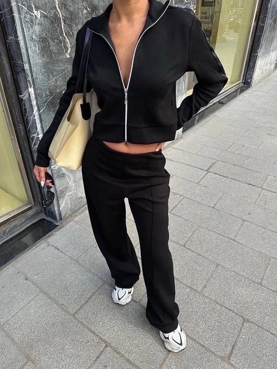 брючный костюм женский,брючный костюм,белый костюм брючный,костюм на молнии,прямые брюки