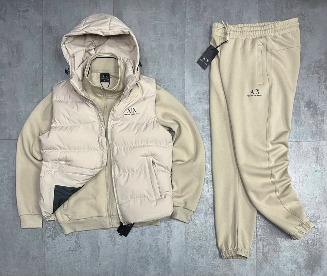 костюм спортивный мужской,спортивный костюм тройка,спортивные костюмы для мужчин,спортивный костюм тройка мужской,костюм-тройка мужской: жилет, толстовка и штаны арт. 1331595