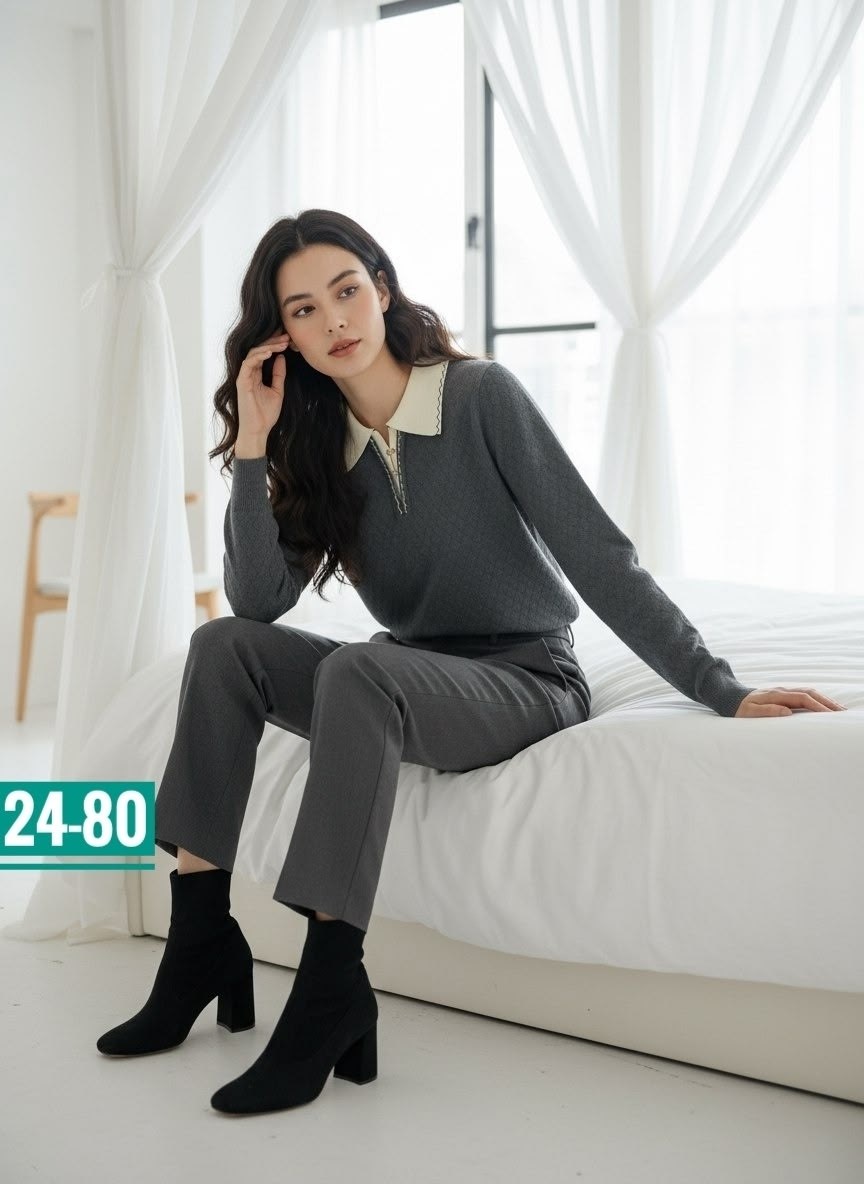 свитер с воротником,женские джемпера,серый джемпер женский,свитер пуловер,свитер с воротником поло