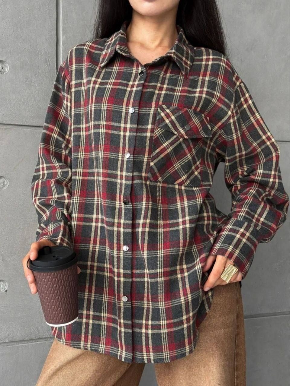 рубашка женская в клетку теплая оверсайз,рубашка женская в клетку теплая оверсайз арт. 10620556,рубашка женская в клетку оверсайз арт. 10936484,рубашка осенняя в клетку оверсайз sivitskaya,рубашка в к