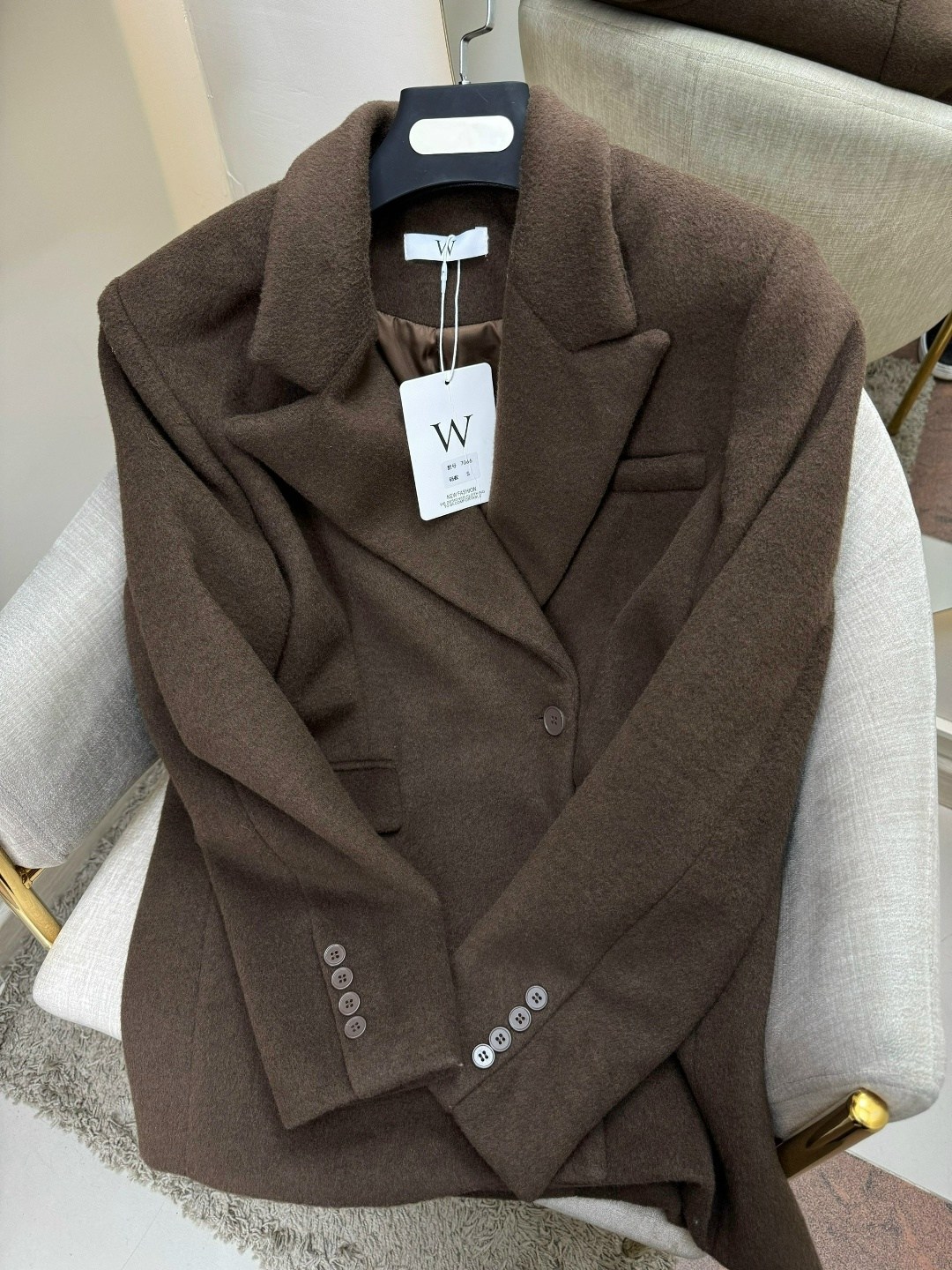 жакет,шерстяное пальто,пальто жакет,пальто пиджак женский,жакет dava 7009 шоколадный
