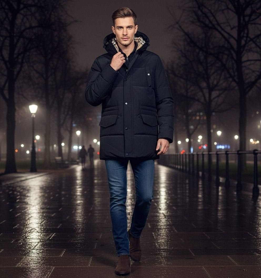 мужская зимняя куртка,зимняя куртка,мужской пуховик с капюшоном,мужская мода,пуховик мужской