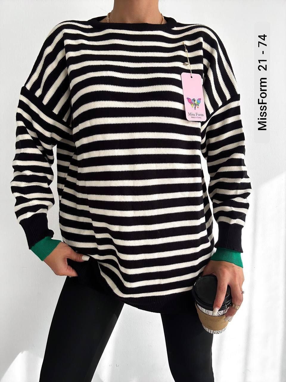 джемпер в полоску,трикотажный джемпер в полоску,женская кофта,свитер в полоску,кофта