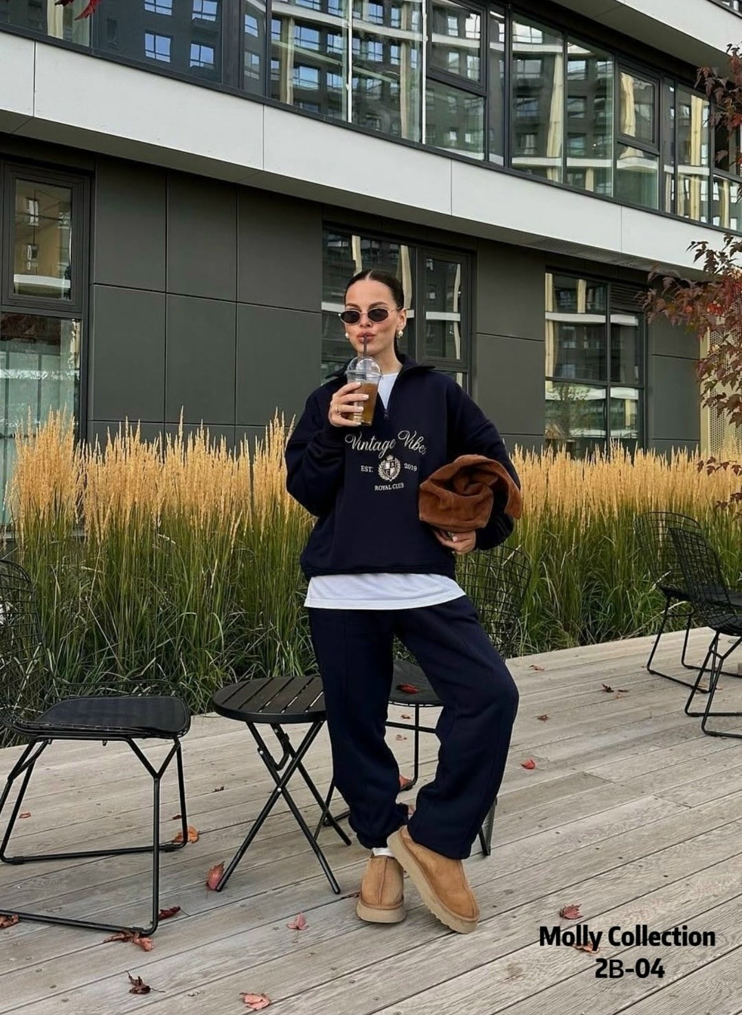 свитшот на молнии оверсайз,свитшот на молнии оверсайз темно-голубой,костюм спортивный,женские костюмы