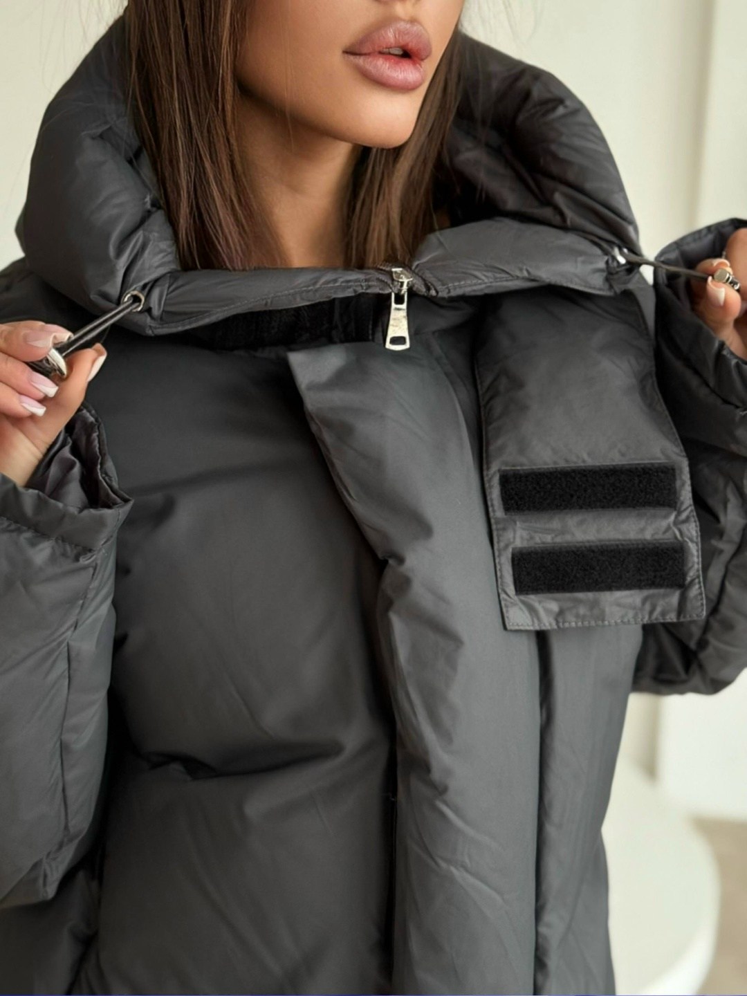 куртка женская дутая оверсайз,куртка оверсайз,куртка зимняя с капюшоном короткая оверсайз epic love,куртка женская,куртка женская зимняя с капюшоном короткая оверсайз reversal