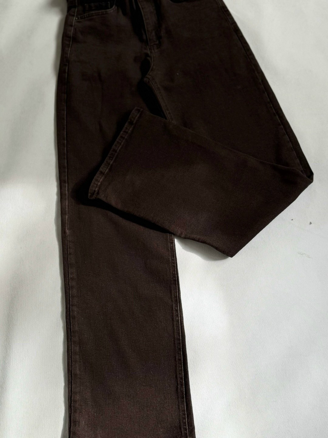 коричневые джинсы широкие,летние женские коричневые джинсы с высокой талией,женские джинсы коричневые джинсовые расклешенные брюки,прямые женские джинсы,джинсы женские с завышенной талией, свободные п