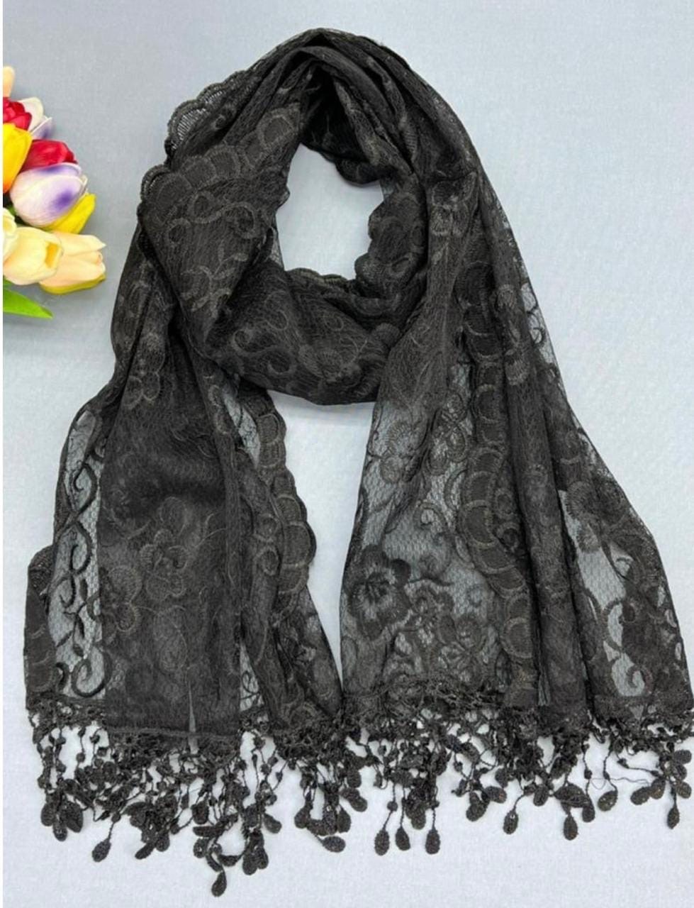 платок палантин для храма в церковь шарф косынка,кружевная фата,фата с кружевом,свадебная фата,фата невесты