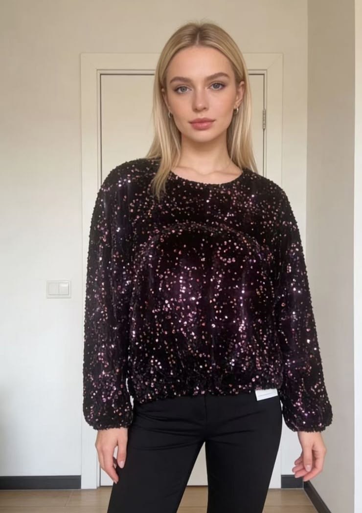 джемпер с пайетками,кофта с пайетками,свитшот с пайетками,пуловер с пайетками,свитер с пайетками