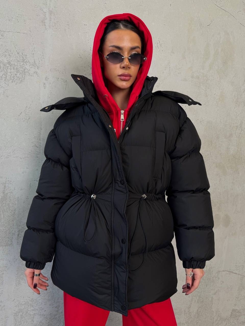женская куртка на утином пуху с поясом,пуховик,куртка дутая с поясом,дутая куртка женская с поясом,женская куртка с поясом