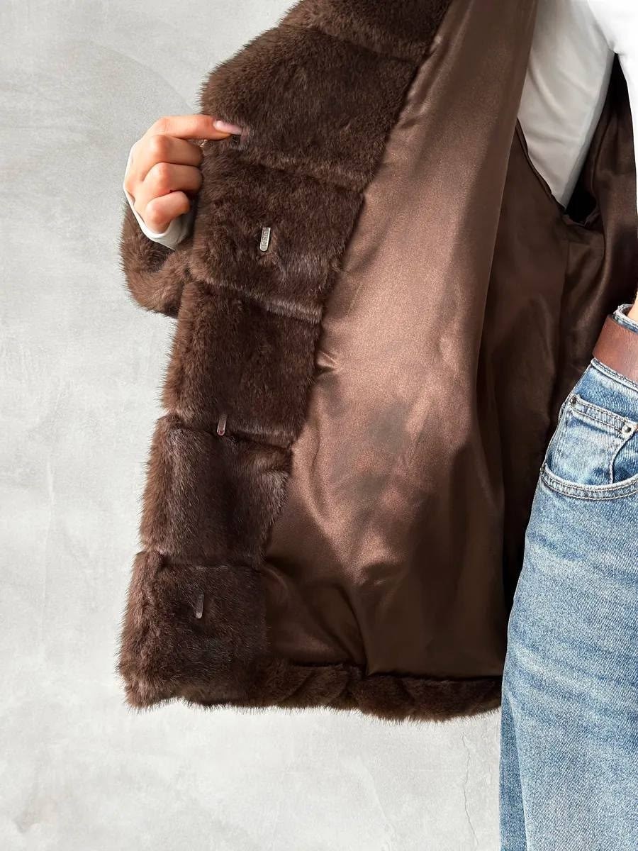 шуба искусственная под норку оверсайз marirosa,шуба искусственная под норку оверсайз,женская шуба,шуба искусственная короткая экошуба зима модная одежда,шуба искусственная