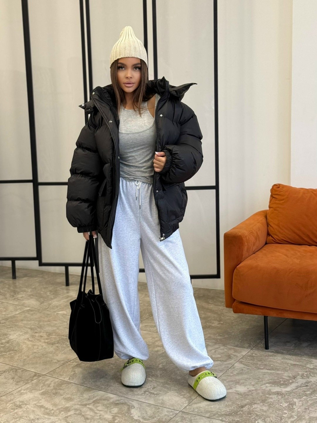 куртка женская зимняя с капюшоном короткая оверсайз reversal,куртка оверсайз,демисезонная куртка,пуховик дутый оверсайз,куртка пуховик