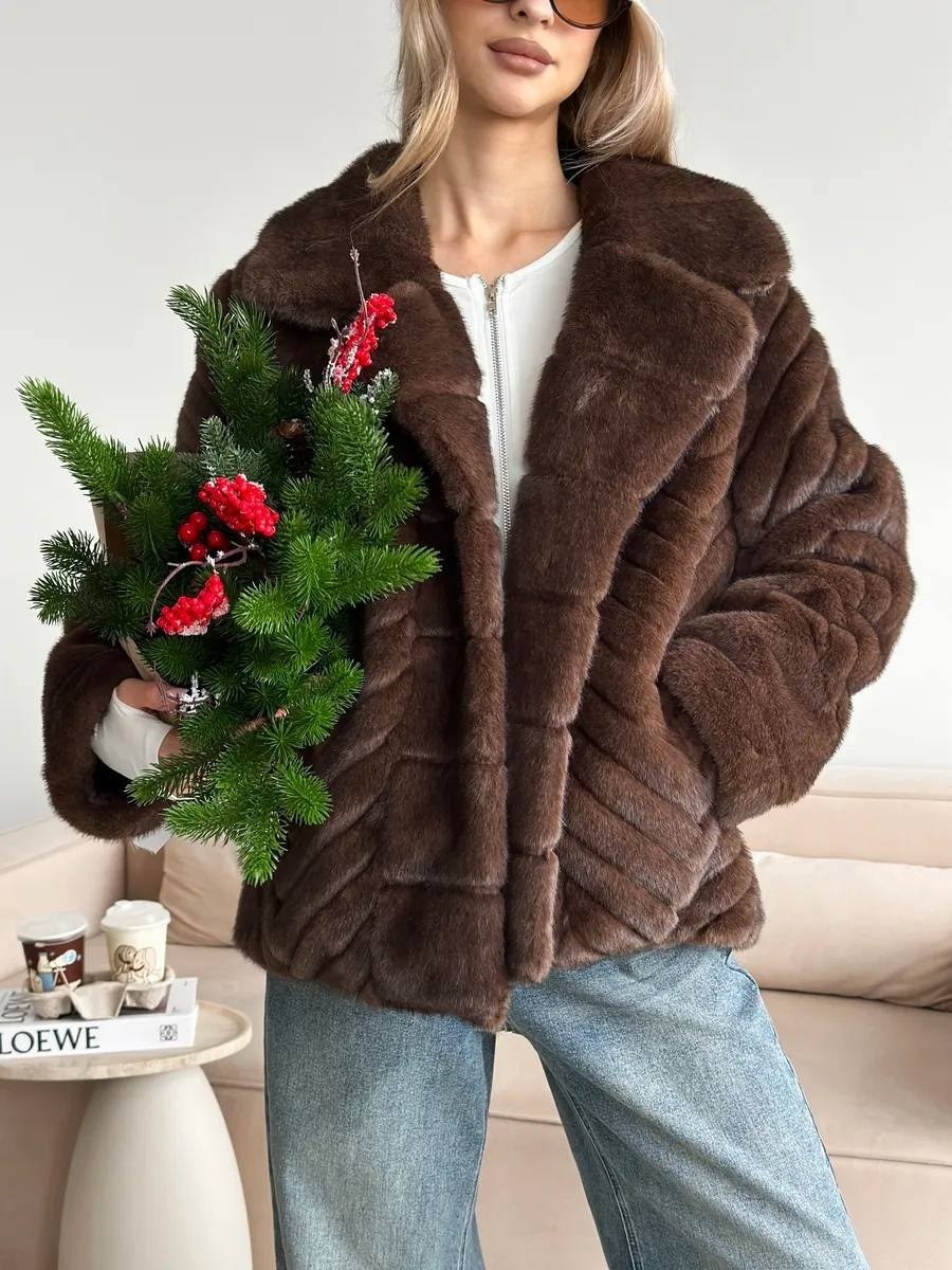 шуба искусственная под норку оверсайз marirosa,шуба искусственная под норку оверсайз,женская шуба,шуба искусственная короткая экошуба зима модная одежда,шуба искусственная