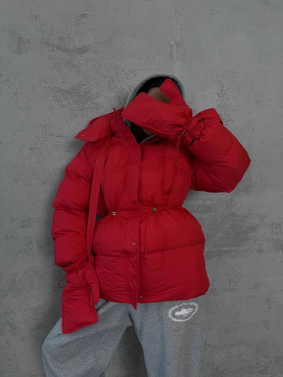 женская куртка на утином пуху с поясом,пуховик,куртка дутая с поясом,дутая куртка женская с поясом,женская куртка с поясом