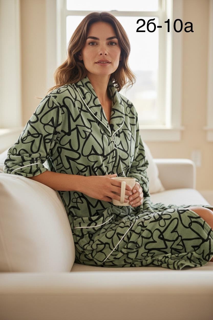 халат женский домашний,халат женский "дана" интерлок пенье коричневый,женские халаты,халат домашние,халат теплый