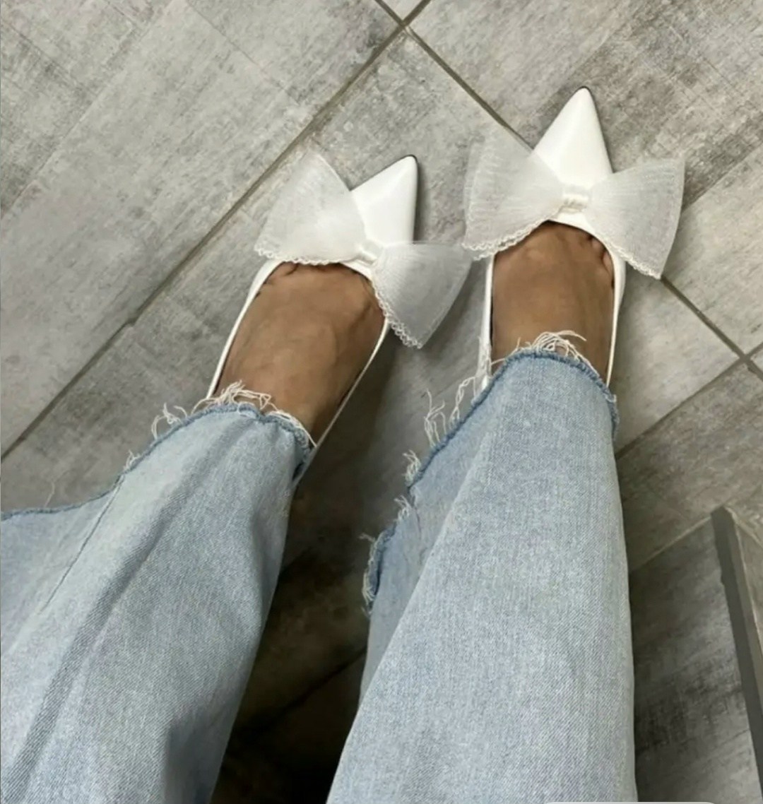 туфли лодочка,женские туфли лодочки,туфли с бантами,туфли,белые туфли