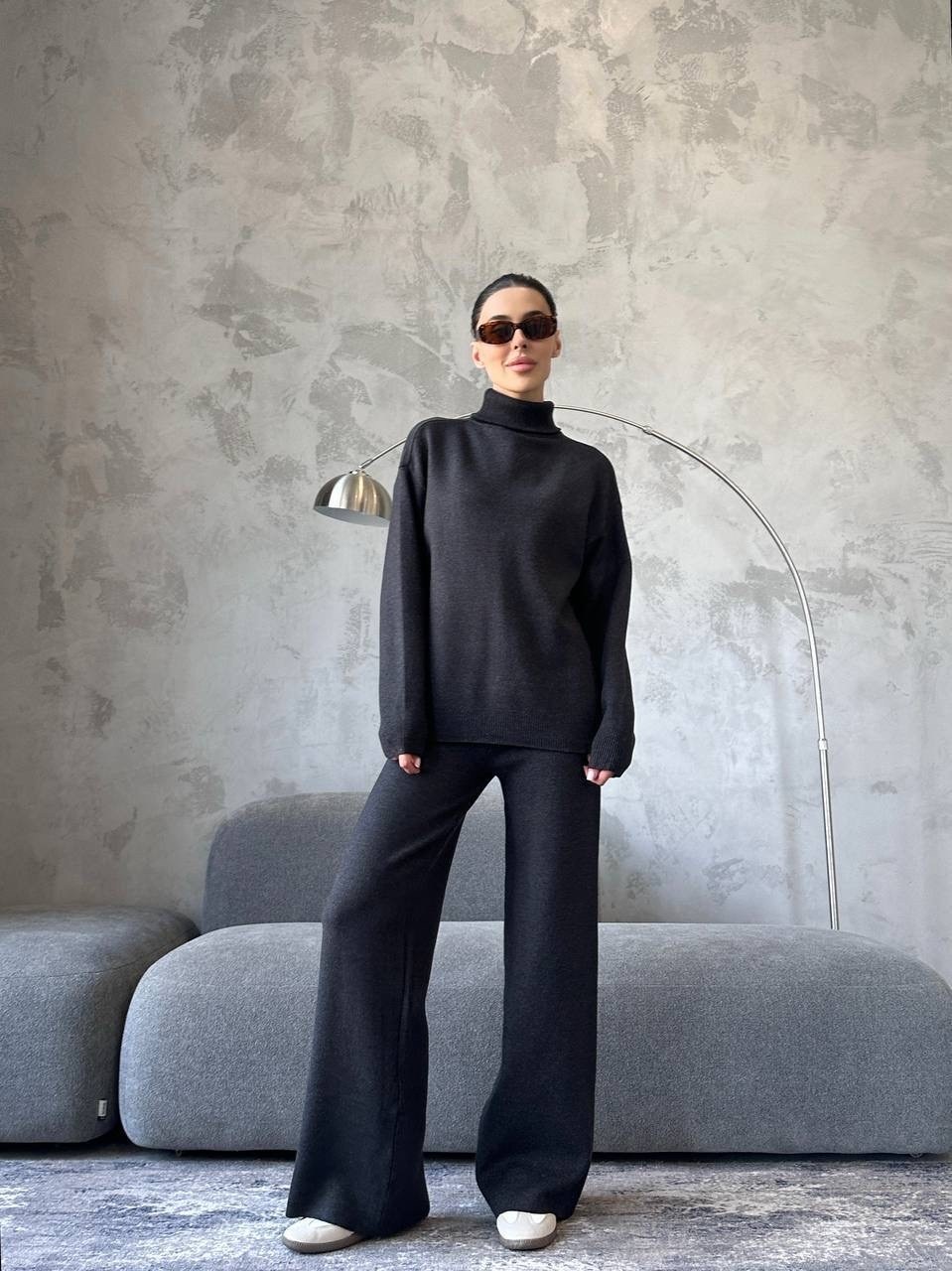 вязаный костюм женский кашемировый,костюм вязаный трикотажный теплый с брюками eva coosh,костюм вязаный трикотаж,костюм вязаный трикотажный теплый с брюками eva coosh 337123310,костюм кашемировая с бр