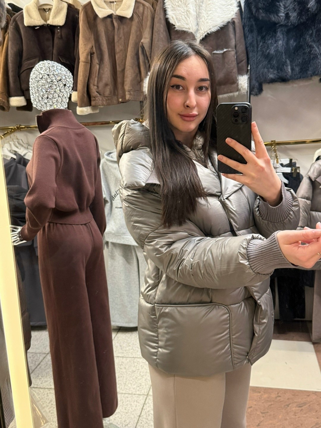 куртка зимняя с капюшоном оверсайз by button,куртка демисезонная,куртка оверсайз,женская куртка пуховик,женская куртка