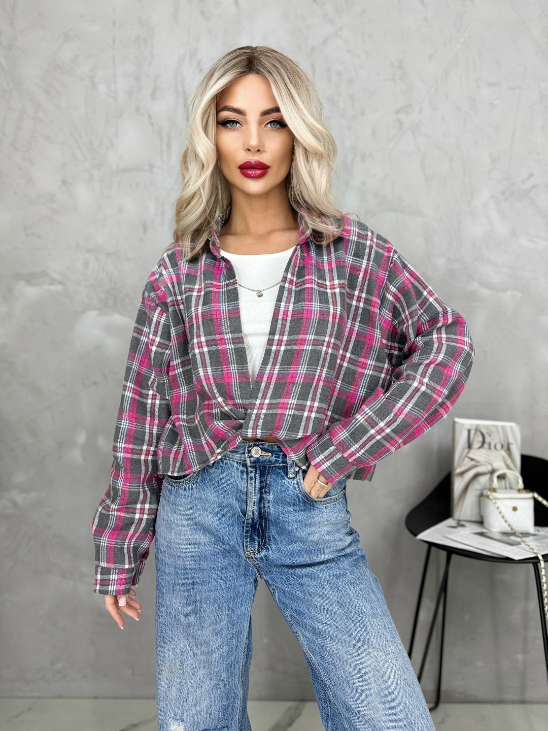 рубашка в клетку оверсайз удлиненная marybeth,женская рубашка в клетку оверсайз,женская рубашка,рубашка в клетку оверсайз на кнопках,рубашка в клетку оверсайз удлиненная