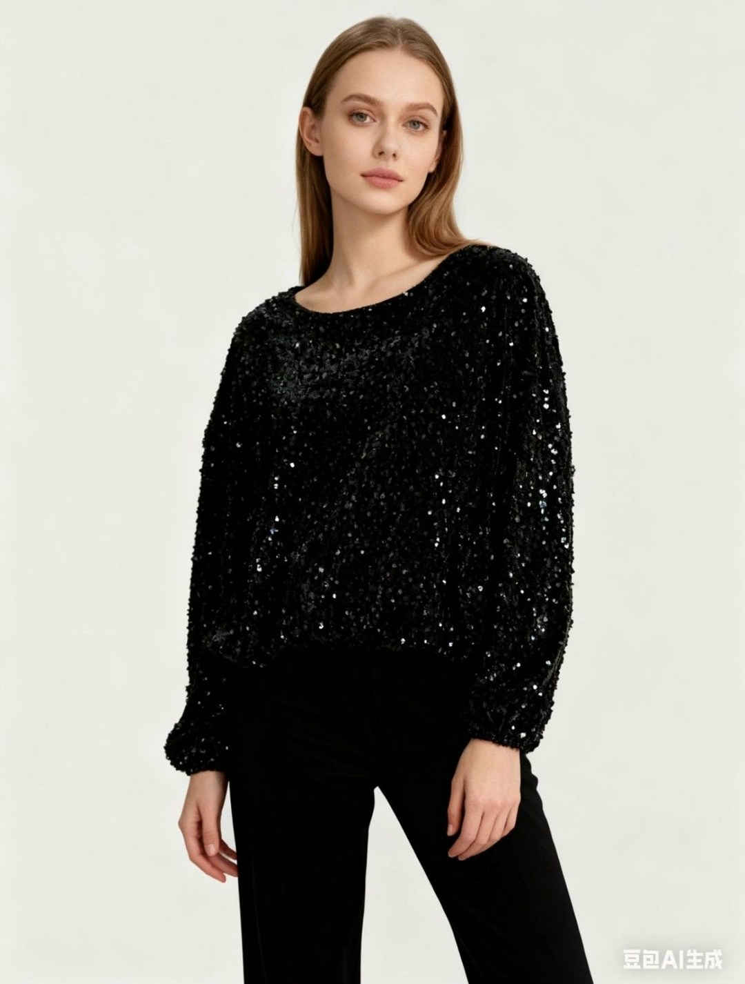 джемпер с пайетками,кофта с пайетками,свитшот с пайетками,пуловер с пайетками,свитер с пайетками