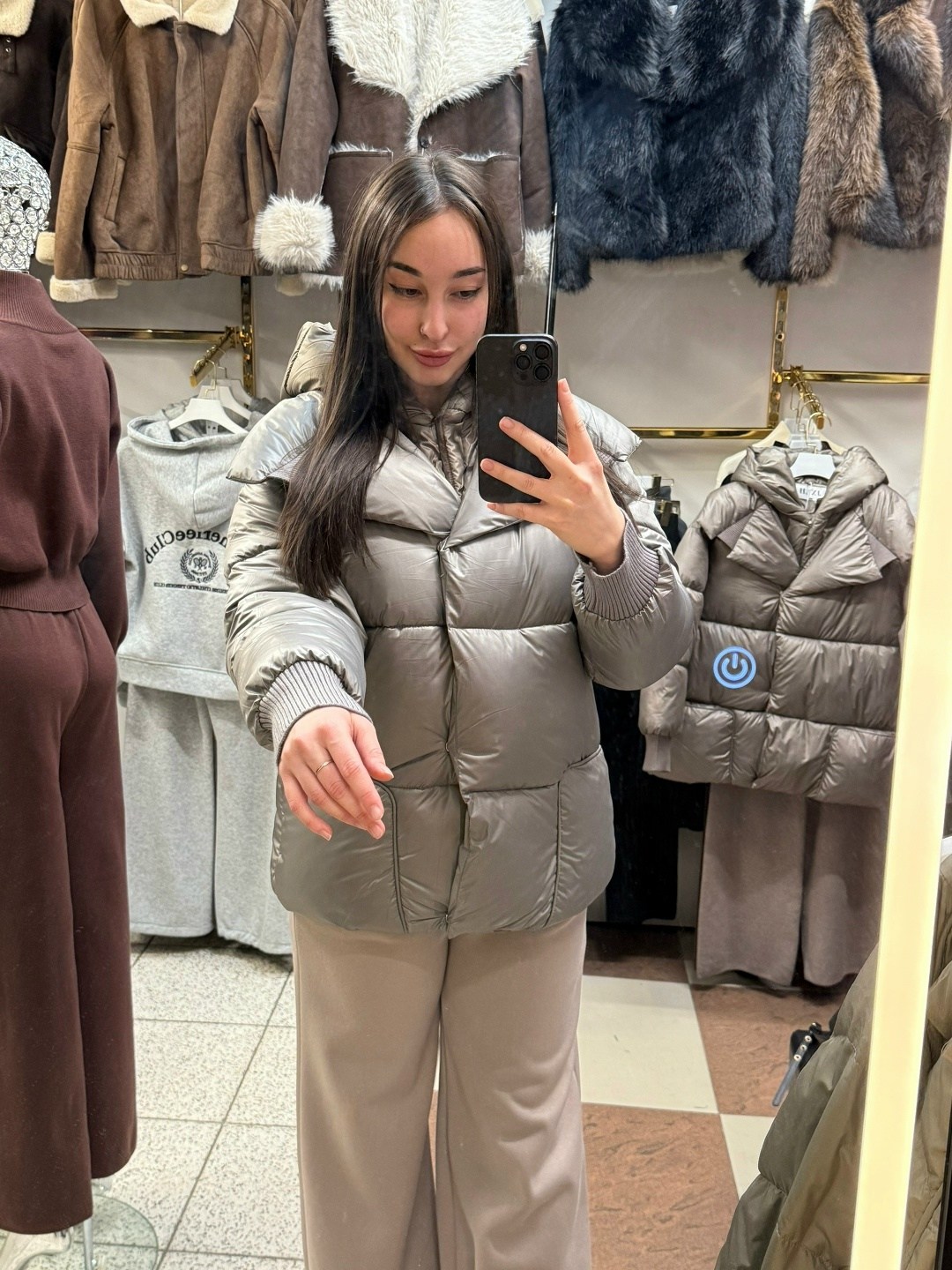 куртка зимняя с капюшоном оверсайз by button,куртка демисезонная,куртка оверсайз,женская куртка пуховик,женская куртка