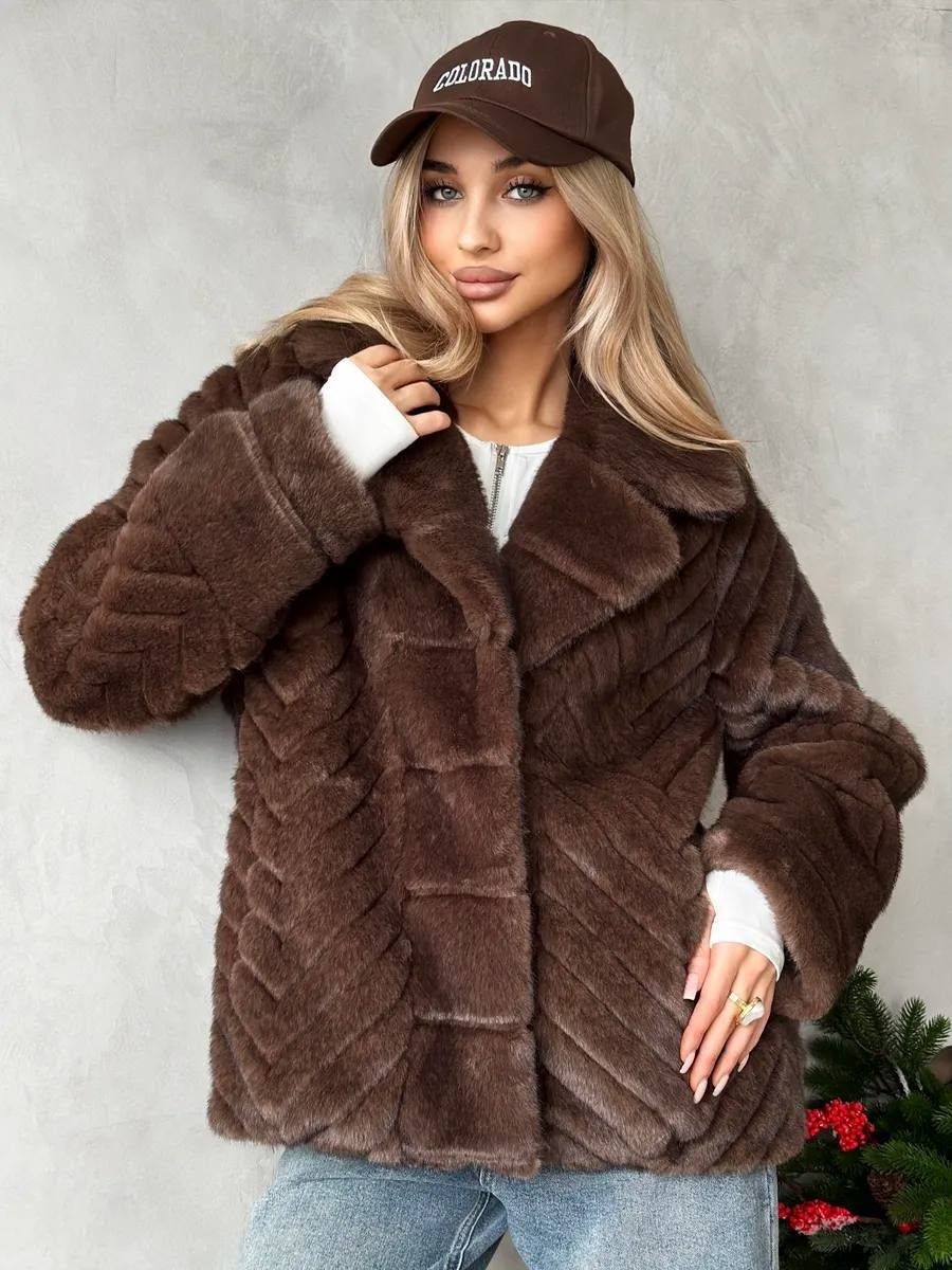 шуба искусственная под норку оверсайз marirosa,шуба искусственная под норку оверсайз,женская шуба,шуба искусственная короткая экошуба зима модная одежда,шуба искусственная