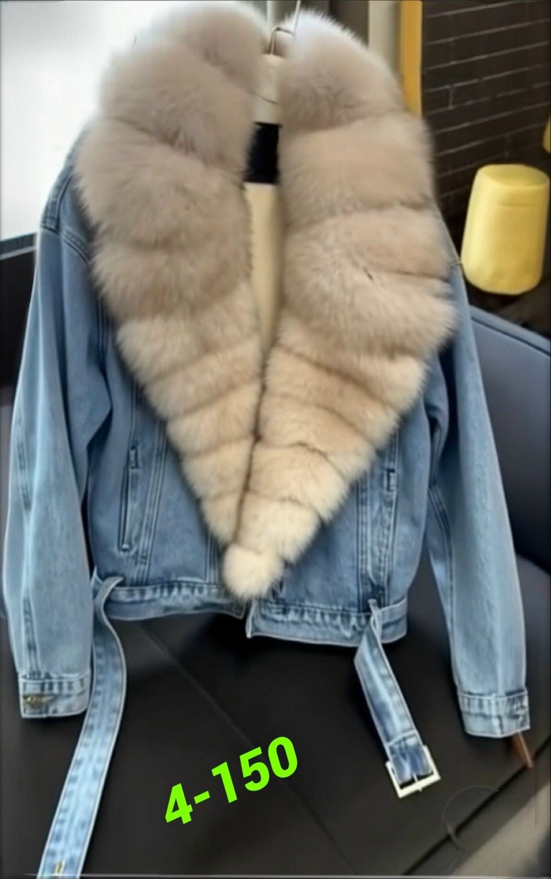 джинсовая куртка с мехом песца,джинсовка с мехом песца,джинсовая куртка с натуральным мехом песца,джинсовка с мехом,джинсовая куртка с мехом песца светло-бежевый
