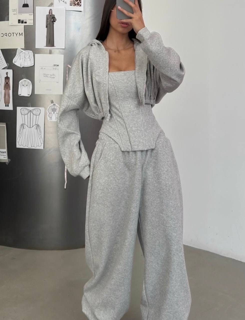 костюм женский,костюм на флисе,модные брюки,костюм