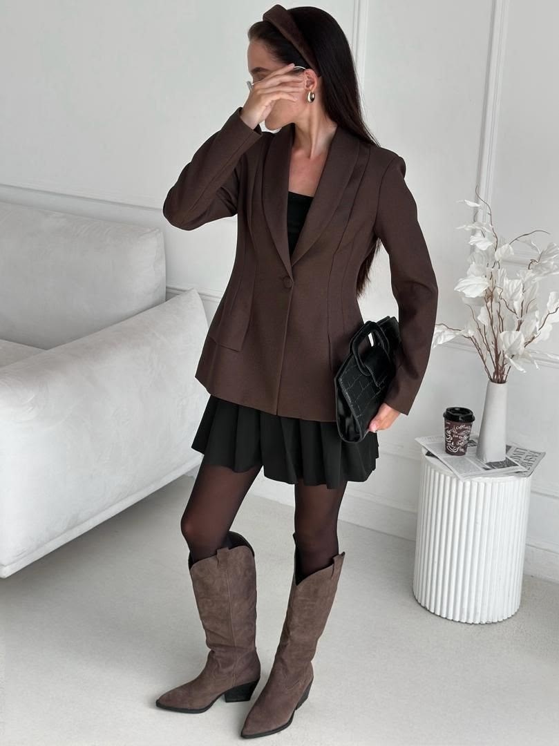 пиджак,пиджак приталенный удлиненный жакет milania style 51907782,повседневный жакет,пиджак с юбкой,пиджак приталенный