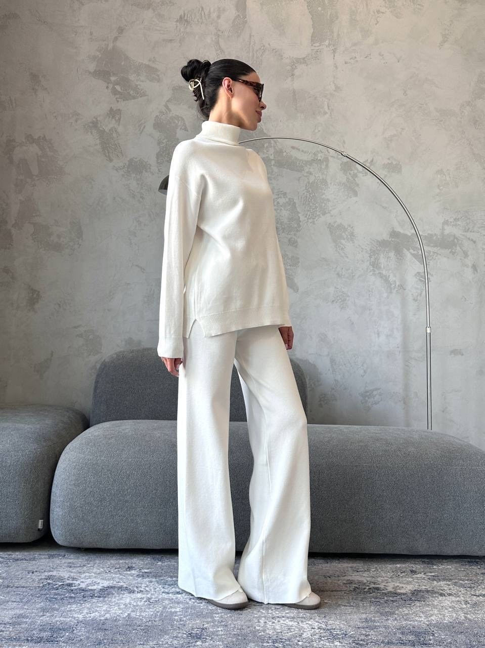 вязаный костюм женский кашемировый,костюм вязаный трикотажный теплый с брюками eva coosh,костюм вязаный трикотаж,костюм вязаный трикотажный теплый с брюками eva coosh 337123310,костюм кашемировая с бр