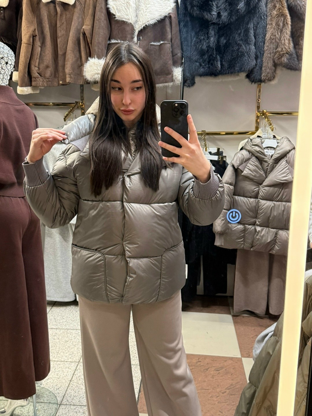 куртка зимняя с капюшоном оверсайз by button,куртка демисезонная,куртка оверсайз,женская куртка пуховик,женская куртка