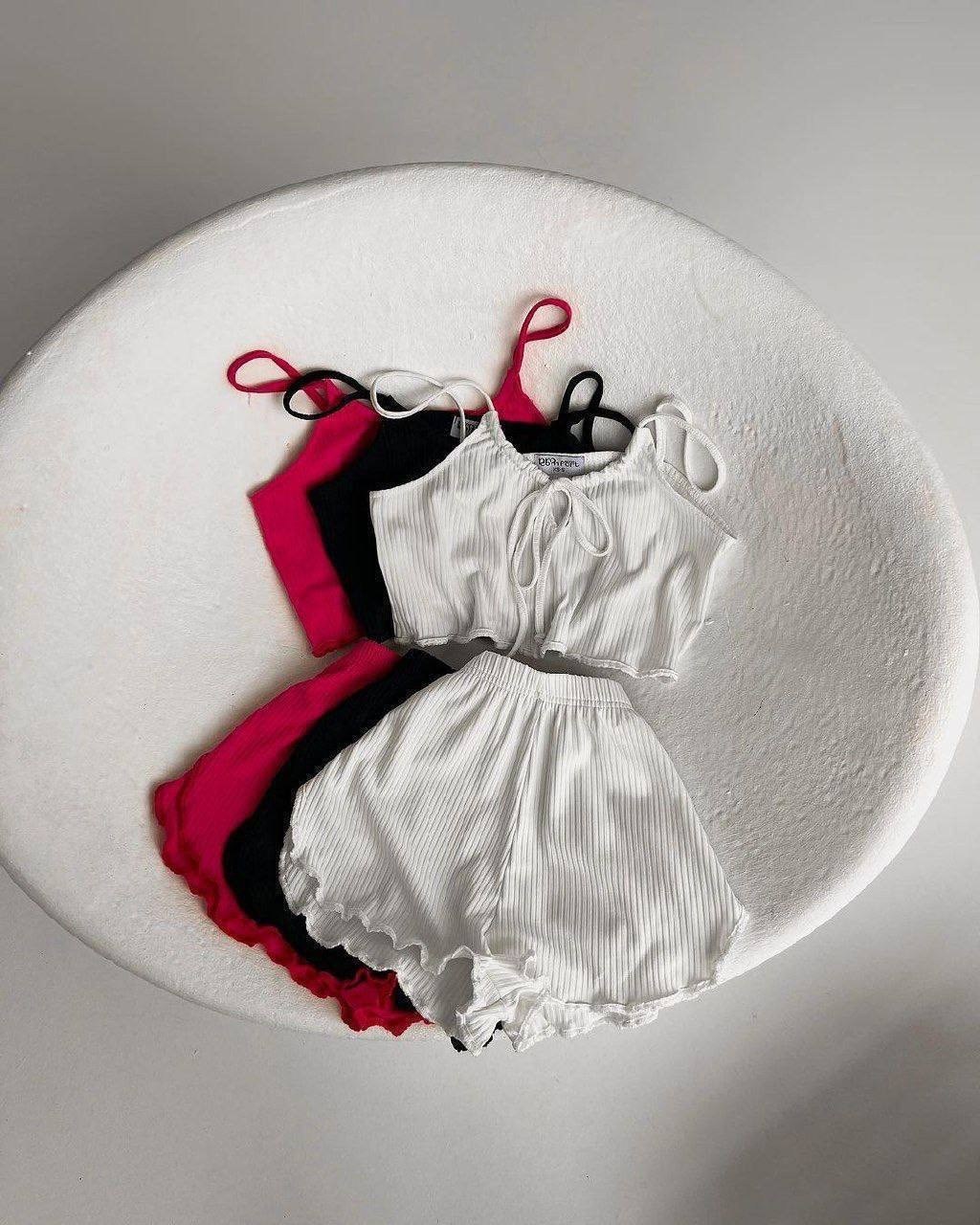 пижама с шортами,летний женский пижамный комплект хлопковый топ и шорты,пижама женская с шортами хлопковая,пижама с шортами розовая yuviolet,пижама женская с шортами