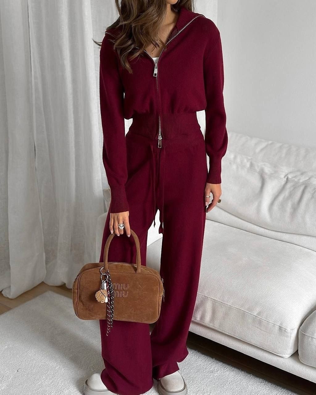 костюм двойка кашемир,трикотажные костюмы,костюм вязаный трикотажный теплый с брюками bressano,женский костюм,женский костюм серый