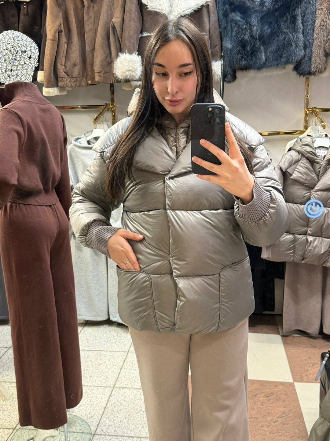 куртка зимняя с капюшоном оверсайз by button,куртка демисезонная,куртка оверсайз,женская куртка пуховик,женская куртка