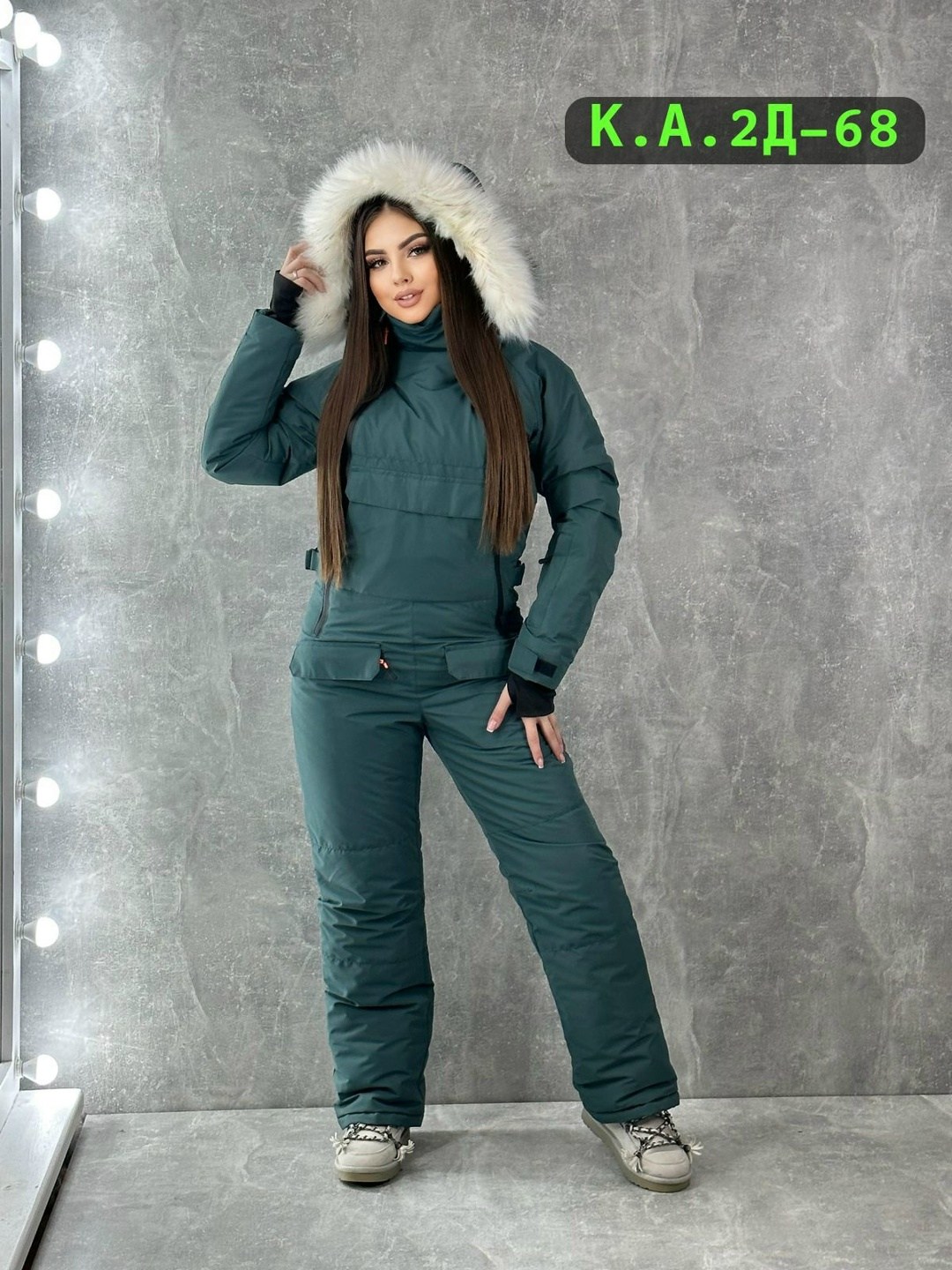 женский зимний комбинезон,горнолыжные комбинезоны,горнолыжные костюмы женские,женский горнолыжный зимний костюм-комбинезон серый,комбинезон горнолыжный с капюшоном