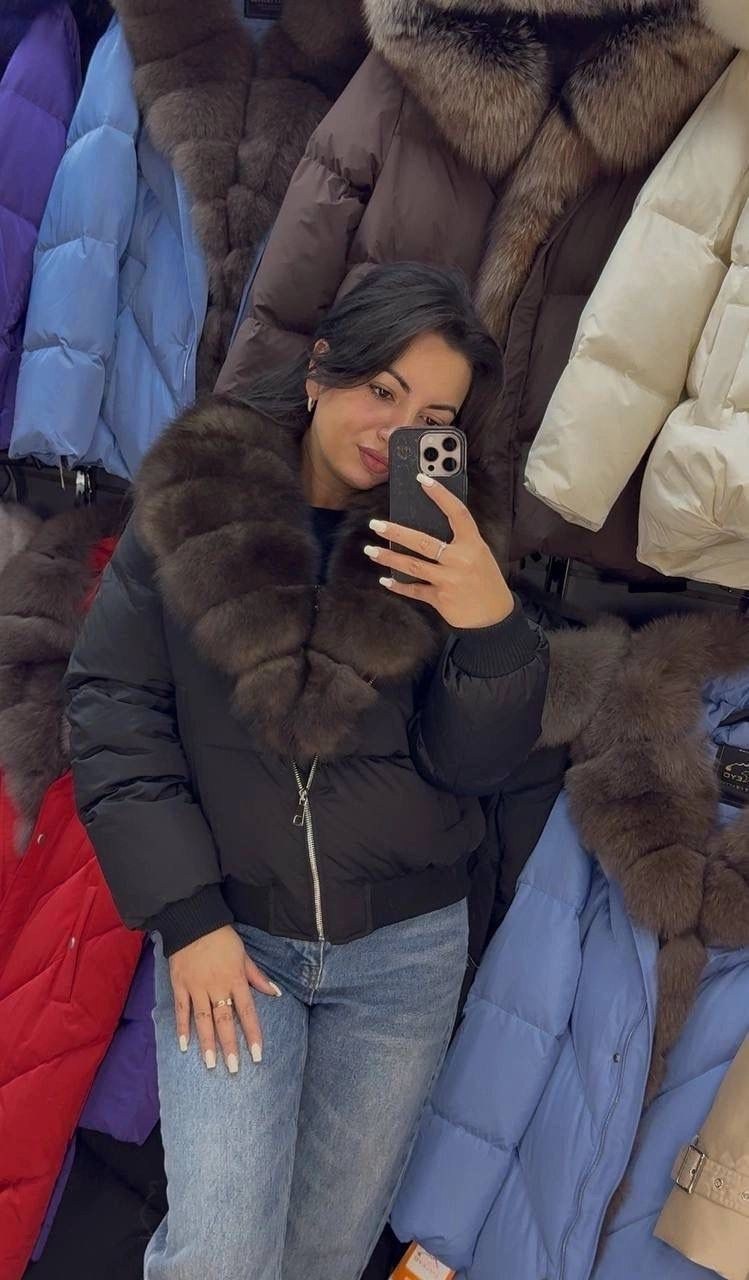 пуховик женский с натуральным мехом,куртка-бомбер с натуральным мехом песца,пуховик с натуральным мехом,пуховики с мехом песца,куртка - пуховик с мехом песца city furs