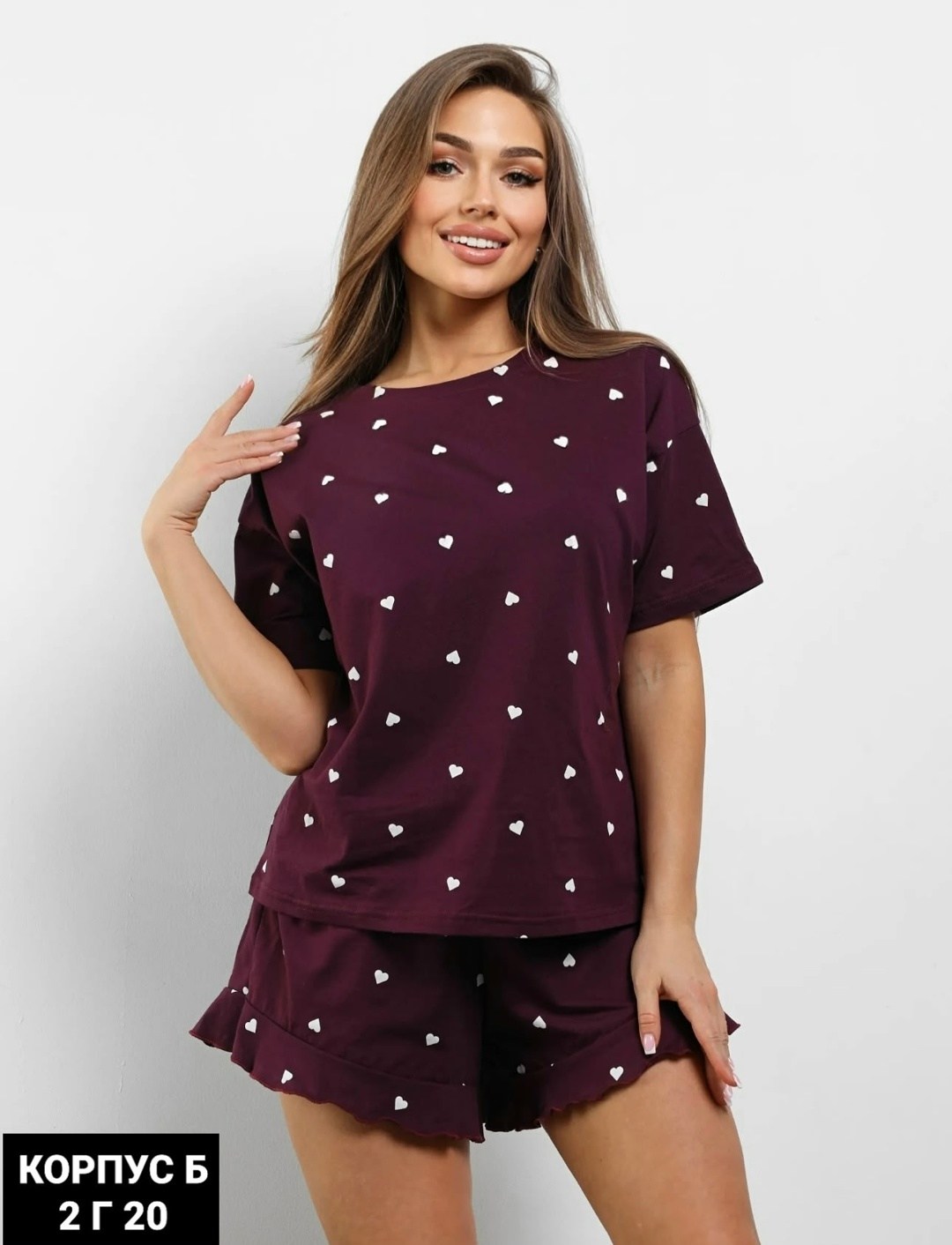 пижама женская с шортами,пижама женская,женская пижама с футболкой и шортами,пижама женская с шортами любимый василек,пижама женская с шортами с майкой