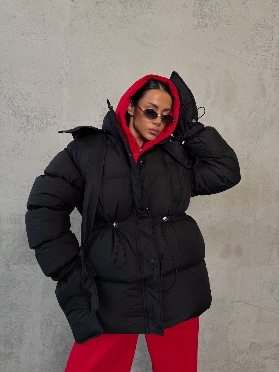 женская куртка на утином пуху с поясом,пуховик,куртка дутая с поясом,дутая куртка женская с поясом,женская куртка с поясом