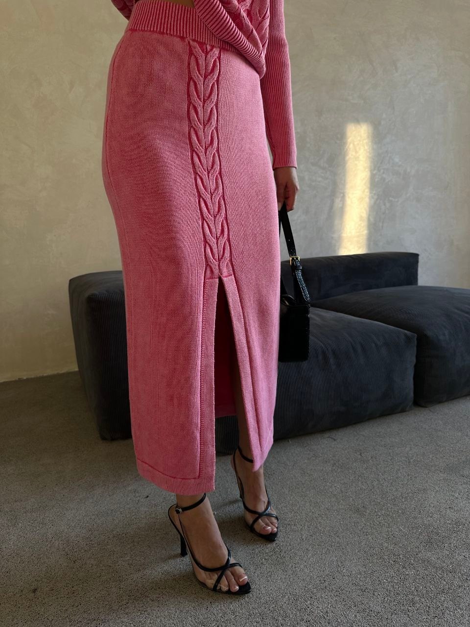 стильные костюмы,вязаные костюмы,вязаный костюм с юбкой,трикотажный вязаный костюм с юбкой,женский костюм