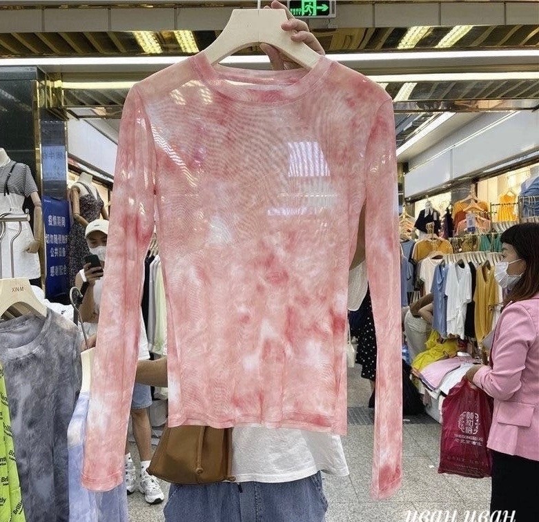 полупрозрачная водолазка с принтом,женская прозрачная блузка с длинным рукавом,сетчатая футболка с длинными рукавами,топ с длинными рукавами,прозрачная блузка