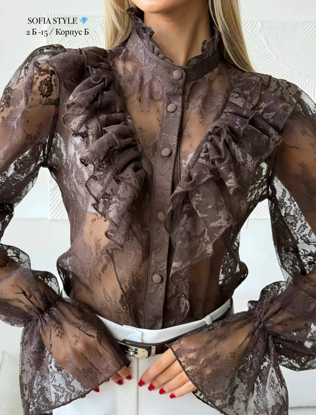 кружевная блузка нарядная disorelle,кружевная блузка,кружевная блузка нарядная disorelle цвет черный,блузка черная нарядная гипюровая с бантом,кружевная блузка с пышными рукавами