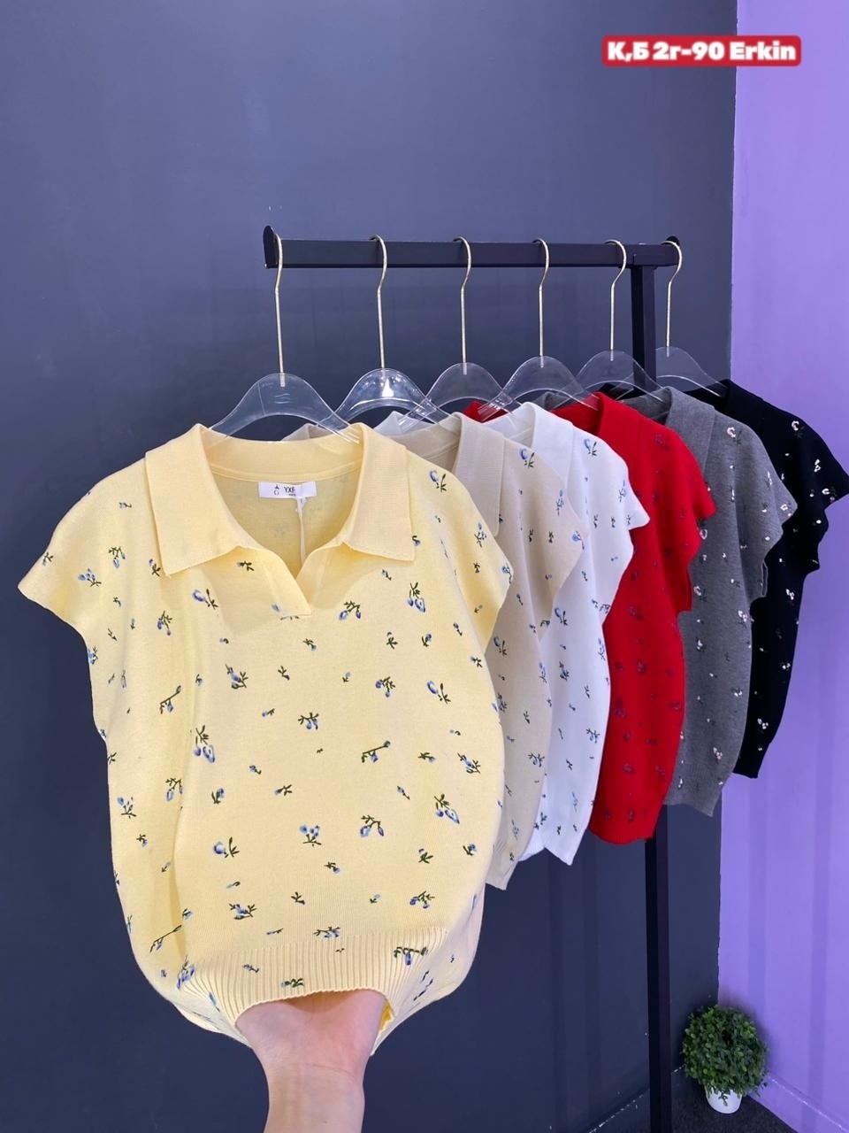 вязаная футболка,блузка с воротником,блузки,футболка для девочек,женская блузка