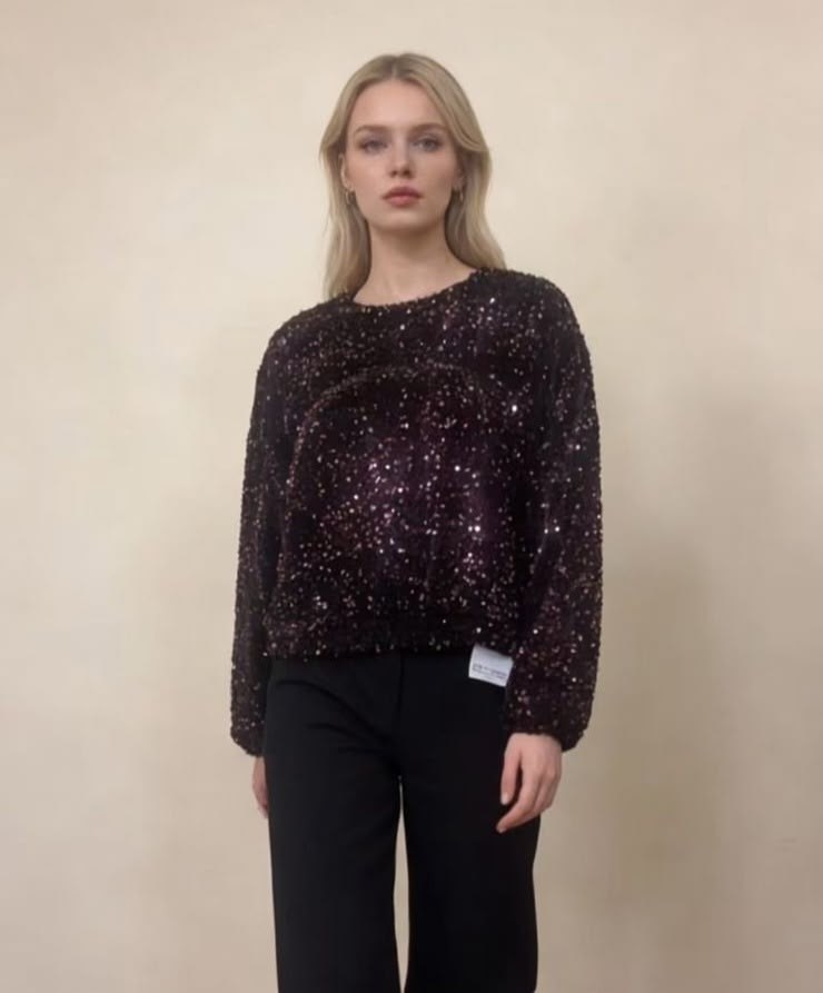 джемпер с пайетками,кофта с пайетками,свитшот с пайетками,пуловер с пайетками,свитер с пайетками