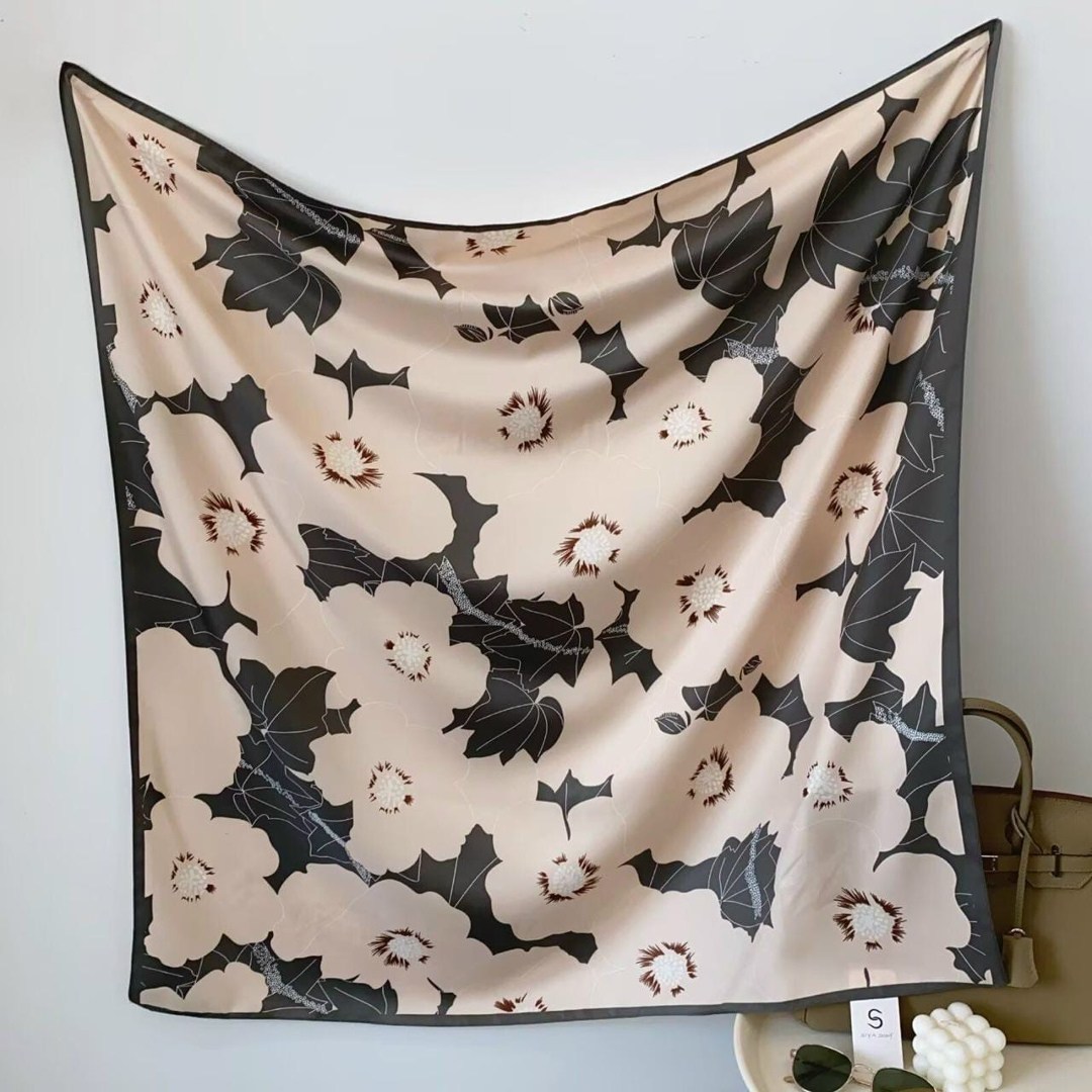 женский шелковый шарф,шелковый шарф,платок женский шелковый,шарфы для женщин,женский шелковый шарф с принтом